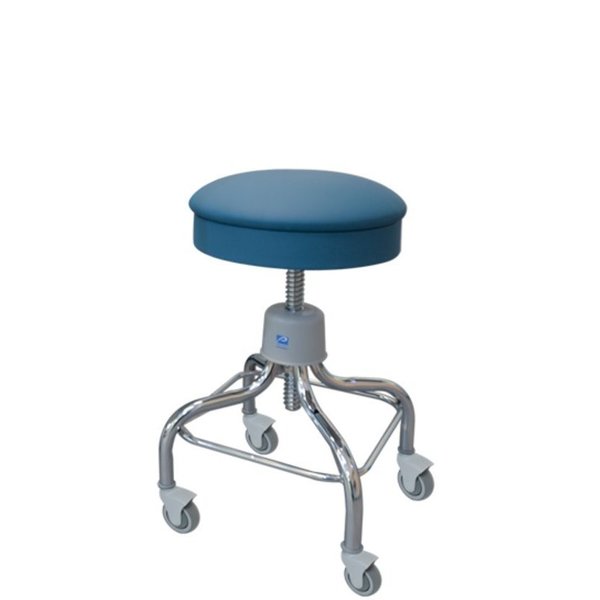 Pedigo Stool, w/ Screw Shaft, TB-133 Approved, PVC-Free, Glacier T-36-GLC